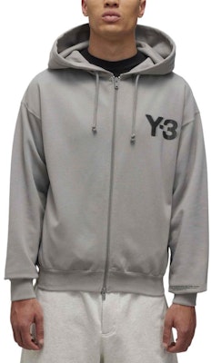 Y-3 经典标志Cleanfit拉链连帽衫男女同款炭灰春秋款。 JD9808 Shop Y-3 经典标志Cleanfit拉链连帽衫男女同款炭灰春秋款。 JD9808
