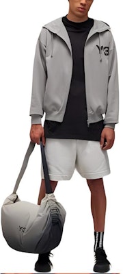 Y-3 经典标志Cleanfit拉链连帽衫男女同款炭灰春秋款。 JD9808 Purchase Y-3 经典标志Cleanfit拉链连帽衫男女同款炭灰春秋款。 JD9808