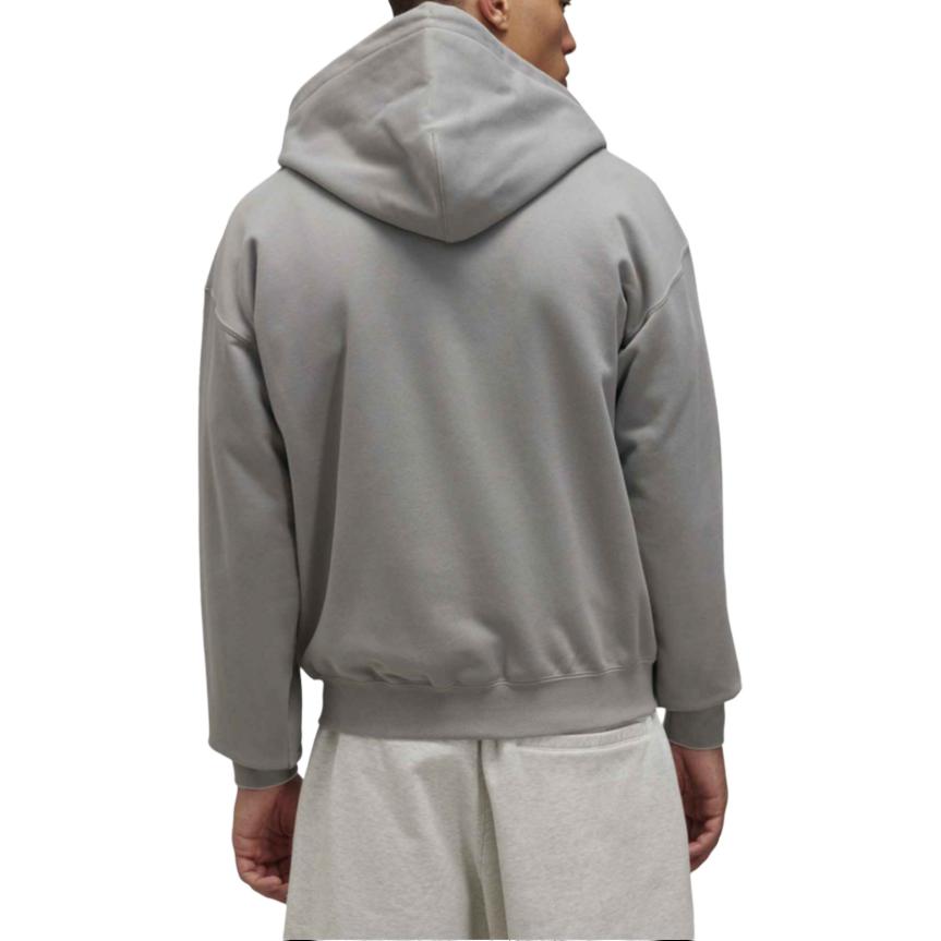 Sizing Y-3 经典标志Cleanfit拉链连帽衫男女同款炭灰春秋款。 JD9808