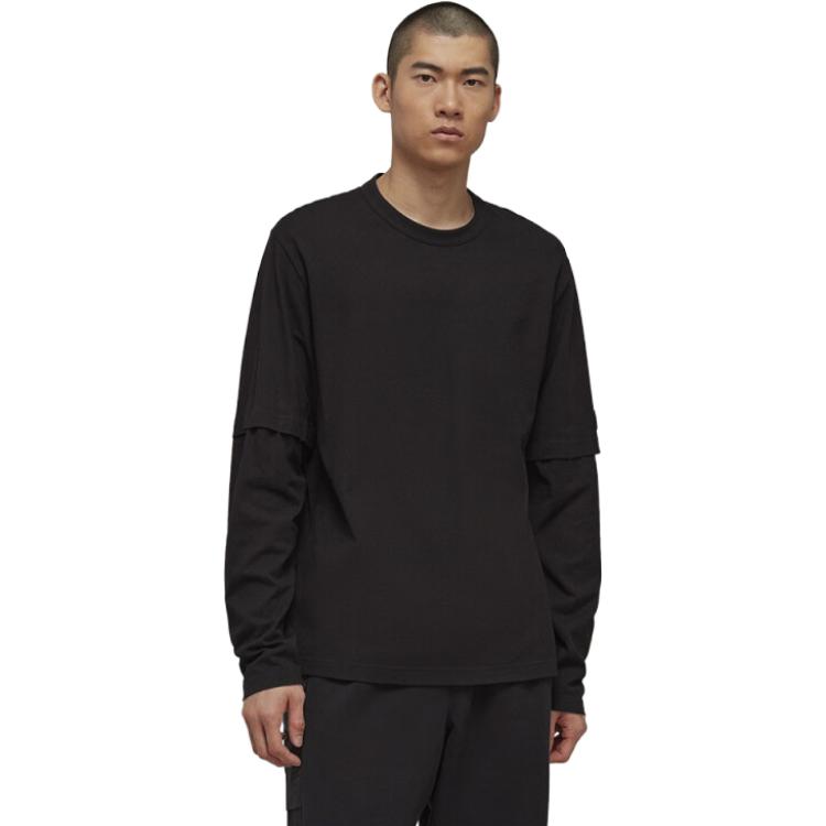 Lookbook Y-3 Crepe SJ LS 極簡長袖圓領上衣 黑色 39-H63021