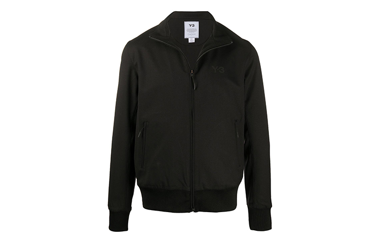 Y-3 Embroidered Wool Turtleneck Long Sleeve Jacket Men’s Black FS3329