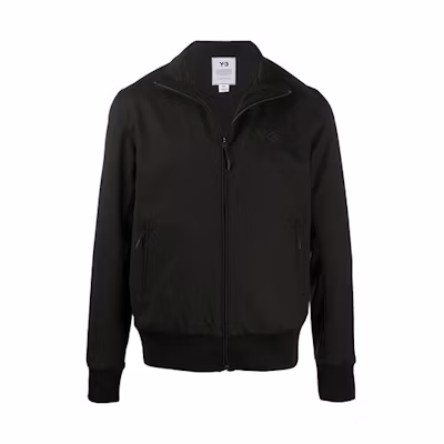 Y-3 Embroidered Wool Turtleneck Long Sleeve Jacket Men’s Black FS3329