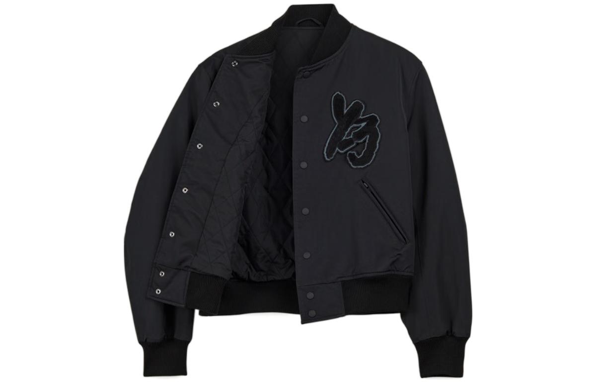 Y-3 Essential Logo Print Casual Jacket Unisex Black IA3107