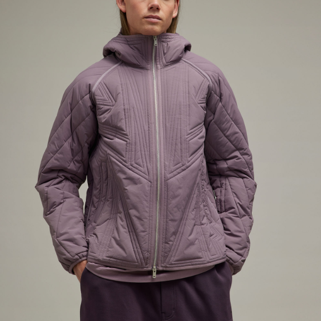 Lookbook Y-3 秋冬 2023 QTLD 加絨保暖外套 男女款 - 遺跡紫色 IP7937