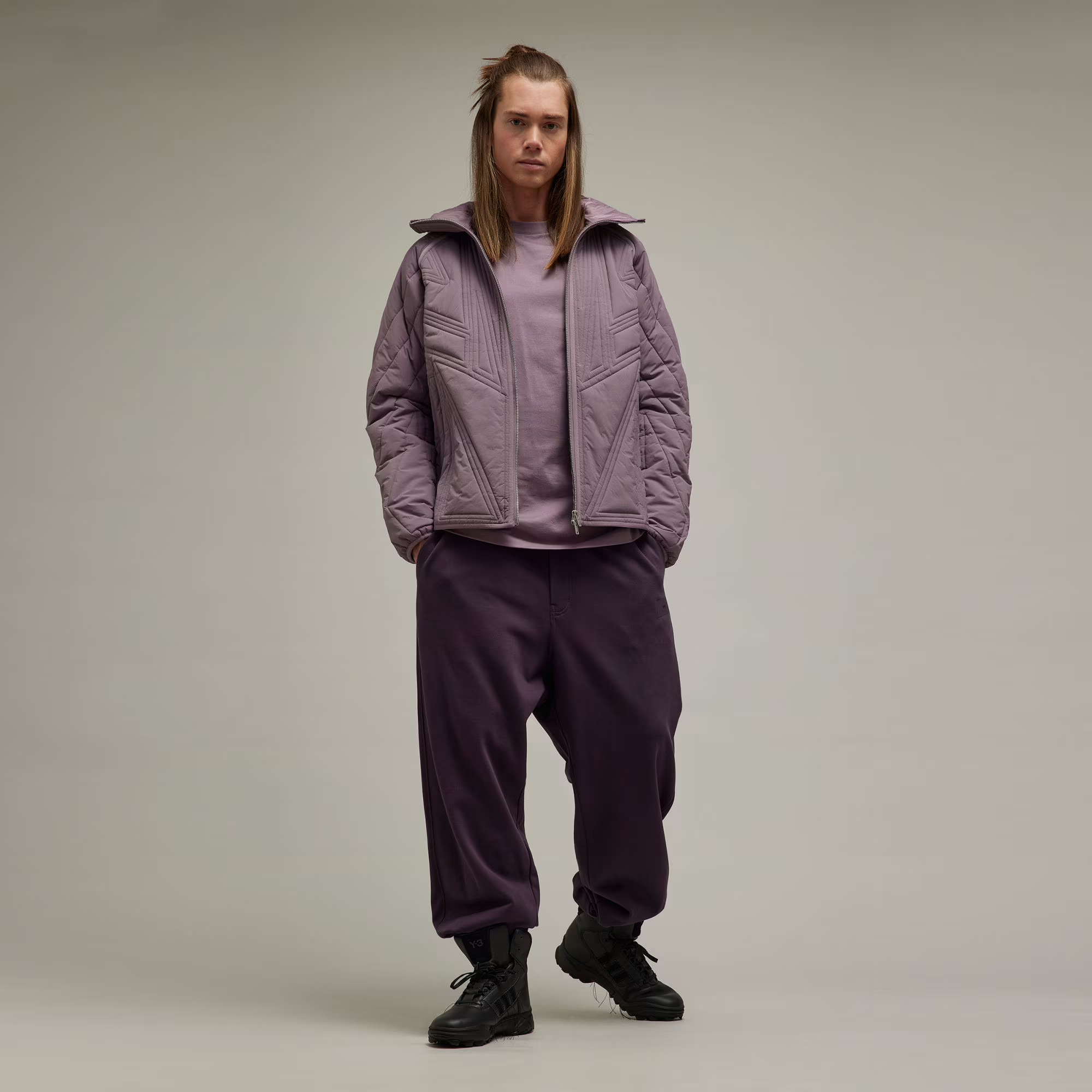 Details for Y-3 秋冬 2023 QTLD 加絨保暖外套 男女款 - 遺跡紫色 IP7937