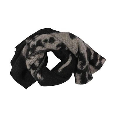 Y-3 Fashion Printed Warm Knit Scarf Black HM8324BLACK
