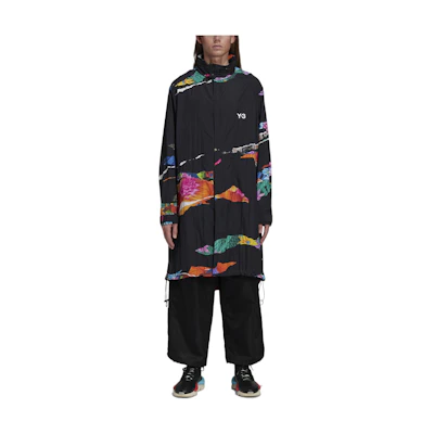 Y-3 Floral Print Drawstring Jacket HG6098