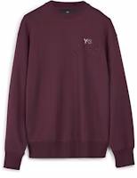 Y-3 FT Crew Sweat Burgundy Casual Long-Sleeve Sweatshirt 50-IV5582 Y-3 FT Crew Sweat Burgundy Casual Long-Sleeve Sweatshirt 50-IV5582
