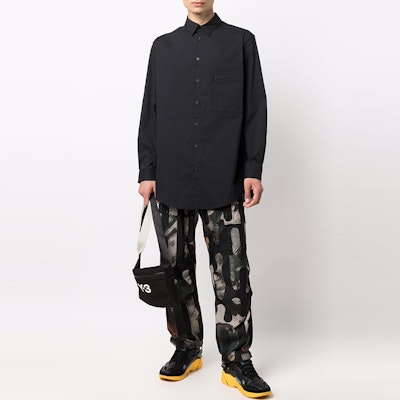Y-3 FW21 Abstract Print Loose Fit Track Pants Men Black HB3326 Lookbook Y-3 FW21 Abstract Print Loose Fit Track Pants Men Black HB3326