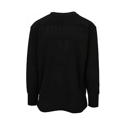 Y-3 FW21 Back Logo Crewneck Sweatshirt Unisex Black. GK4355