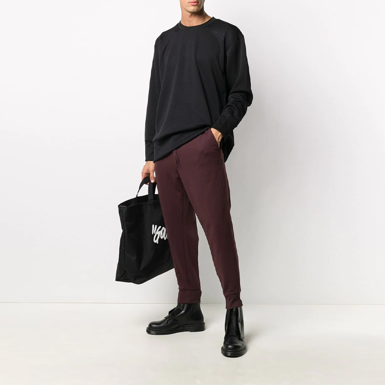 Shop Y-3 FW21 背面标志男女同款黑色连帽卫衣 GK4355