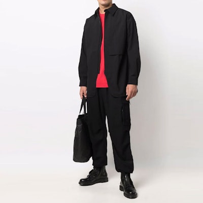 Y-3 FW21 黑色工裝褲附口袋與抽繩設計 HB3391 Lookbook Y-3 FW21 黑色工裝褲附口袋與抽繩設計 HB3391