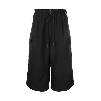 Y-3 FW21 Black Drawstring Casual Cargo Shorts HG8599