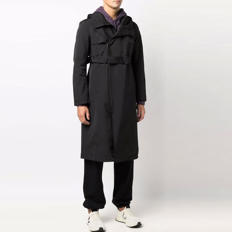 Y-3 FW21 Black Hooded Windbreaker Jacket HB6318 圖 4