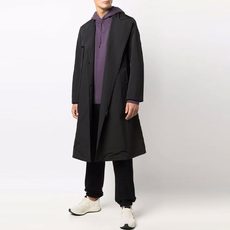 Y-3 FW21 Black Hooded Windbreaker Jacket HB6318 圖 5