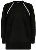 Y-3 FW21 Black Logo Two-Tone Knit Pullover Sweater GV0362 Y-3 FW21 Black Logo Two-Tone Knit Pullover Sweater GV0362