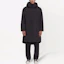Shop Y-3 FW21 Black Solid Color Long Down Jacket with Hood HB3335