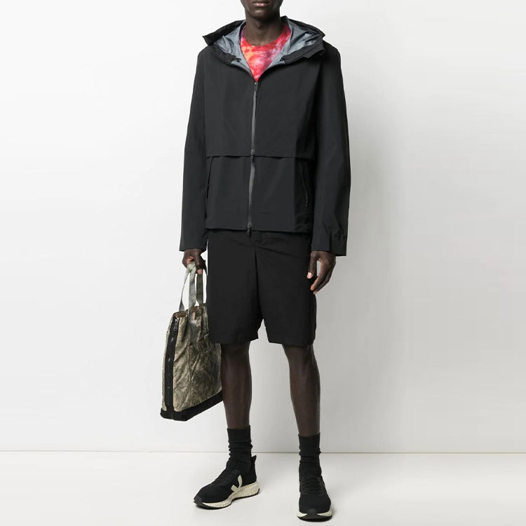 Lookbook Y-3 FW21 Black Solid Zip-Up Hoodie Jacket GV6094