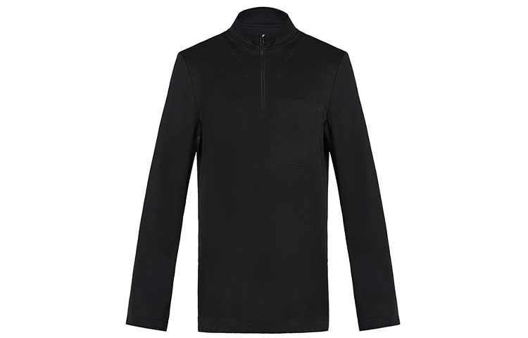 Y-3 FW21 Black Zip Pullover Knitted Sweater. DP0513