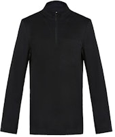 Y-3 FW21 Black Zip Pullover Knitted Sweater. DP0513 Y-3 FW21 Black Zip Pullover Knitted Sweater. DP0513