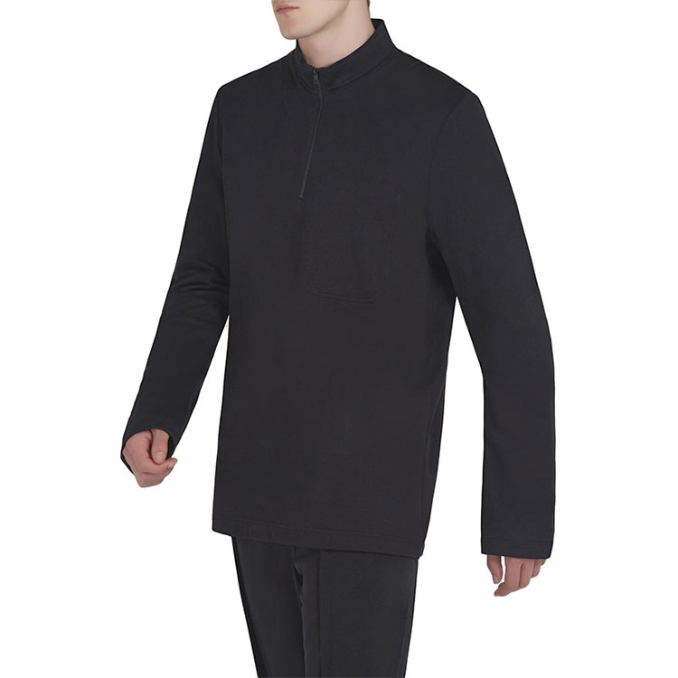 Shop Y-3 FW21 ブラックジッププルオーバーニットセーター. DP0513