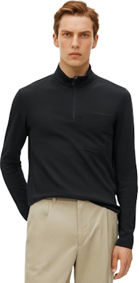 Y-3 FW21 Sweater Rajut Hitam Zip Pullover. DP0513 Sizing Y-3 FW21 Sweater Rajut Hitam Zip Pullover. DP0513