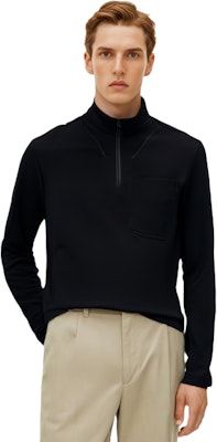 Y-3 FW21 Sweater Rajut Hitam Zip Pullover. DP0513 Cheap Y-3 FW21 Sweater Rajut Hitam Zip Pullover. DP0513