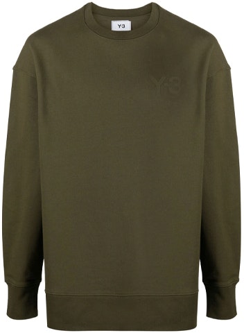 y-3-fw-21-chest-logo-crewneck-sweatshirt-green-gv-4192