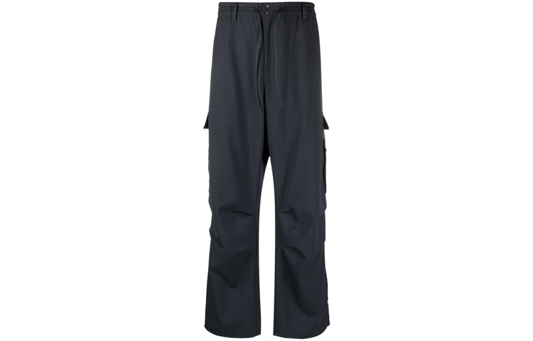 Order Pantalones Casuales Y-3 FW21 Gris Oscuro Pierna Recta con Cordón. HB3388CARBON