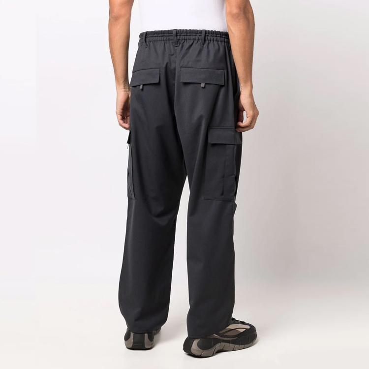 Purchase Pantalones Casuales Y-3 FW21 Gris Oscuro Pierna Recta con Cordón. HB3388CARBON