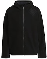 Y-3 FW21 Embroidered Casual Black Hoodie Jacket for Men. HB3344 Y-3 FW21 Embroidered Casual Black Hoodie Jacket for Men. HB3344