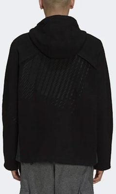 Y-3 FW21 刺繍入りカジュアルブラックフーディージャケット メンズ用. HB3344 Shop Y-3 FW21 刺繍入りカジュアルブラックフーディージャケット メンズ用. HB3344