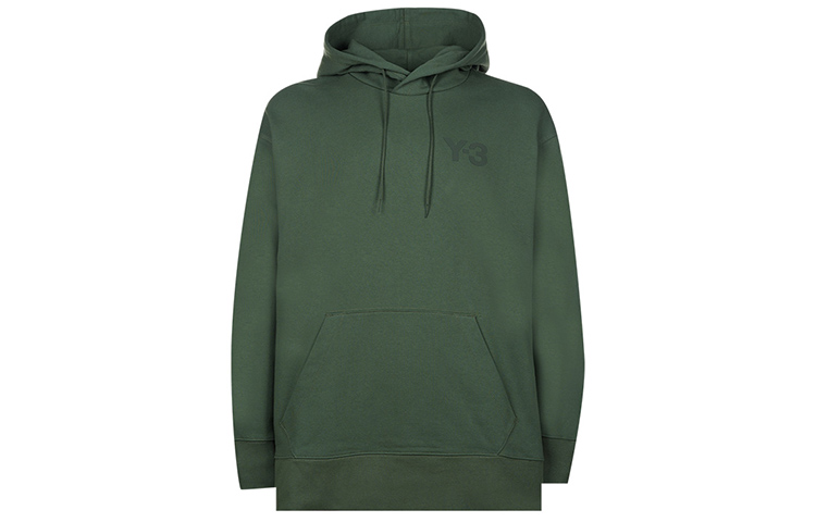 Order Y-3 FW21 Embroidered Logo Pullover Sweatshirt Dark Green HF7069