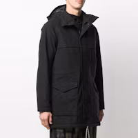 Purchase Y-3 FW21 GORE-TEX Waterproof Wool Hooded Parka Jacket Black Mens Winterwear GK4819