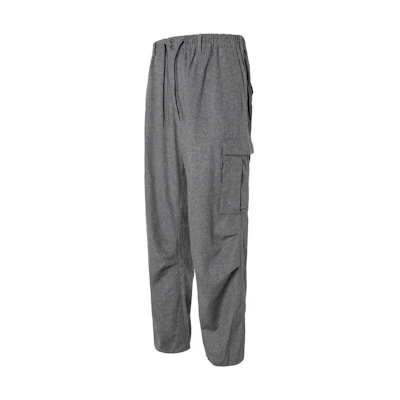 Y-3 FW21 Gray Drawstring Straight-Leg Cargo Pants HB3392