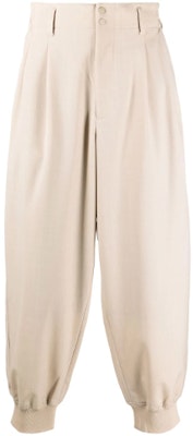 Y-3 FW21 Khaki Lantern Jogger Seluar Mid-Waist Kasual Potongan Cropped HB3430 Buy Y-3 FW21 Khaki Lantern Jogger Seluar Mid-Waist Kasual Potongan Cropped HB3430