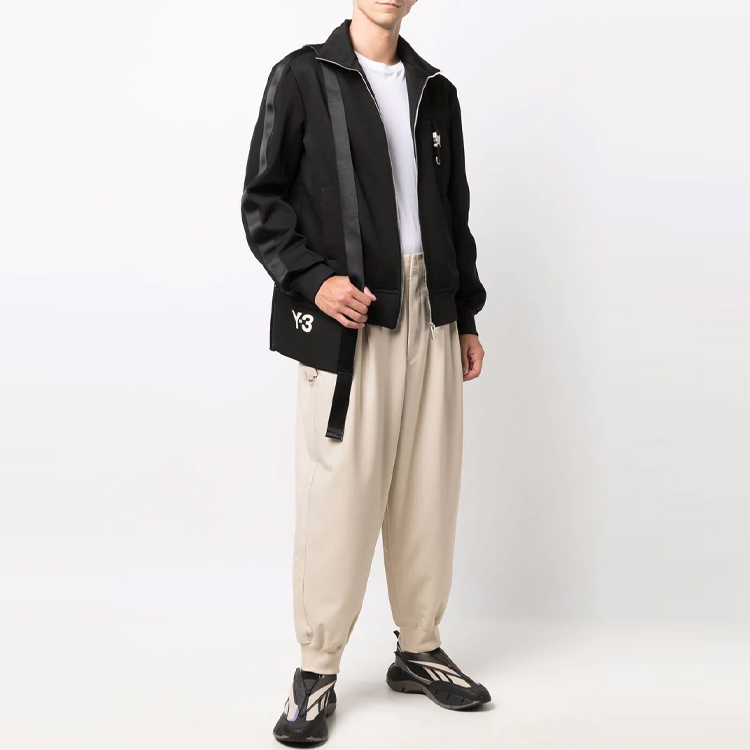 Lookbook Y-3 FW21 Khaki Lantern Jogger Seluar Mid-Waist Kasual Potongan Cropped HB3430