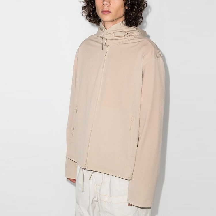 Y-3 FW21 Khaki Logo Zip-Up Drawstring Jacket. GV4136 圖 4