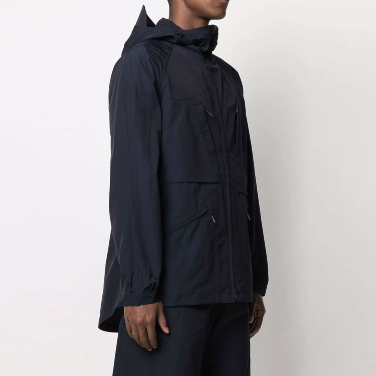 Y-3 FW21 Lightweight Grid Zip Windbreaker Navy Blue Jacket GV4232 圖 5