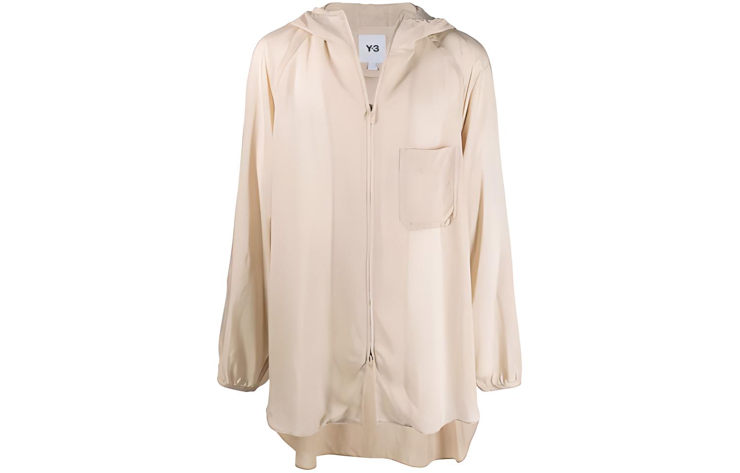 Y-3 FW21 Lightweight Hooded Jacket Khaki Color GV6089