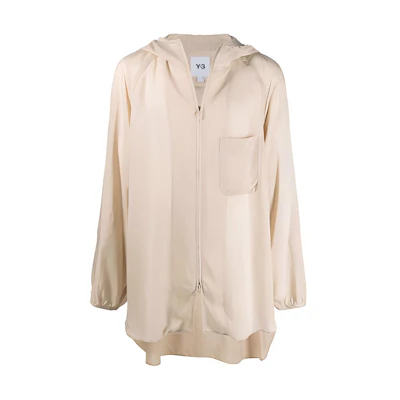 Y-3 FW21 Lightweight Hooded Jacket Khaki Color GV6089