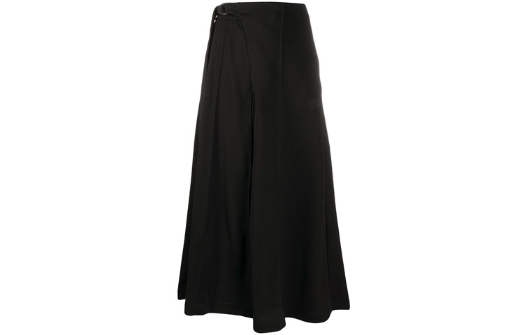 Y-3 FW21 Logo Buckle Midi Skirt Black GK4471