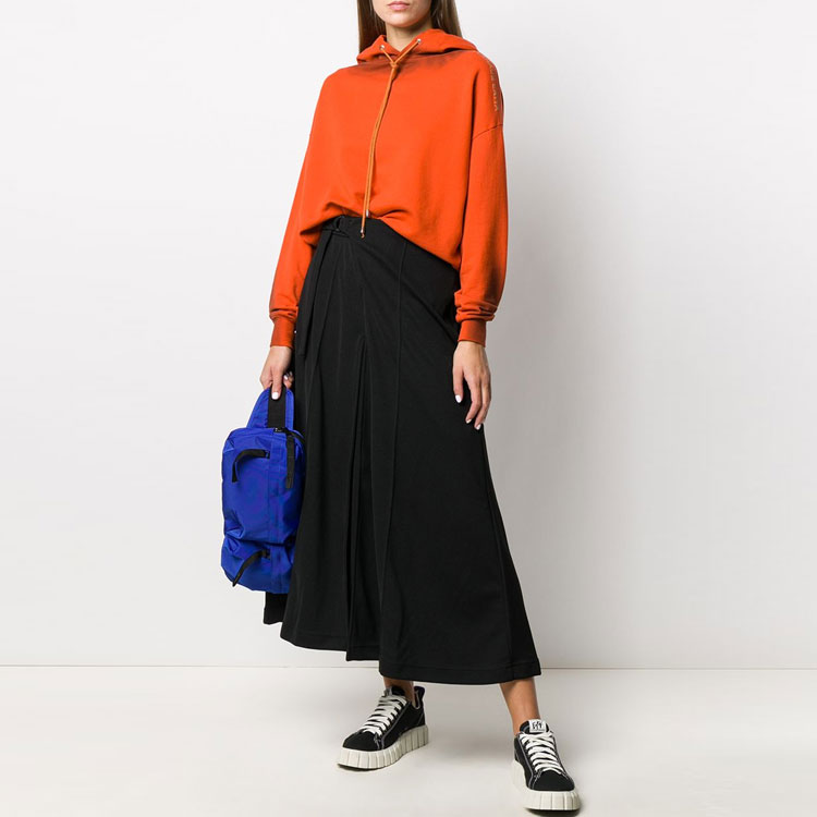 Lookbook Y-3 FW21 Logo Buckle Midi Skirt Black GK4471