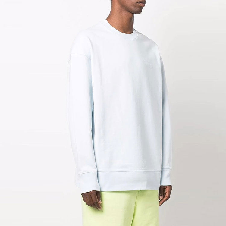 Y-3 FW21 Logo Crewneck Pullover Long Sleeve Sweatshirt Unisex White HB3458 圖 5