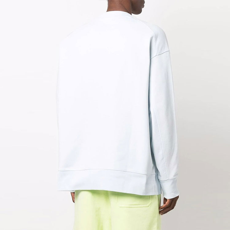 Y-3 FW21 Logo Crewneck Pullover Long Sleeve Sweatshirt Unisex White HB3458 圖 6