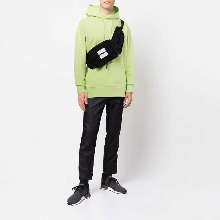 Lookbook Y-3 FW21 Logo Hoodie Green Yellow Pullover Basics HB3446