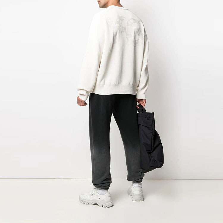 Y-3 FW21 Logo Intarsia Knit Sweatshirt White GV4215 圖 3