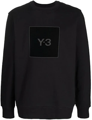 Y-3 FW21 Logo Print Crewneck Sweatshirt Black HB3324 Buy Y-3 FW21 Logo Print Crewneck Sweatshirt Black HB3324