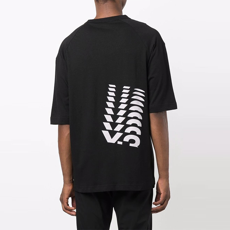 Purchase Y-3 2021秋冬 ロゴプリント ルーズフィット クルーネック 半袖Tシャツ メンズ ブラック HB3330