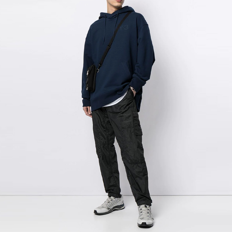 Y-3 FW21 Logo Pullover Hoodie Navy Fashion Sweatshirt. GV4200 圖 3